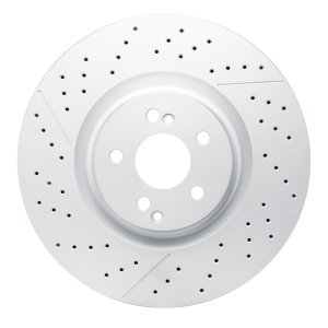 Mercedes-Benz AMG GT 43 Brake Rotor (1) - Rear - R1 Concepts - Drilled & Slotted Carbon Alloy GeoMET - `18-`25